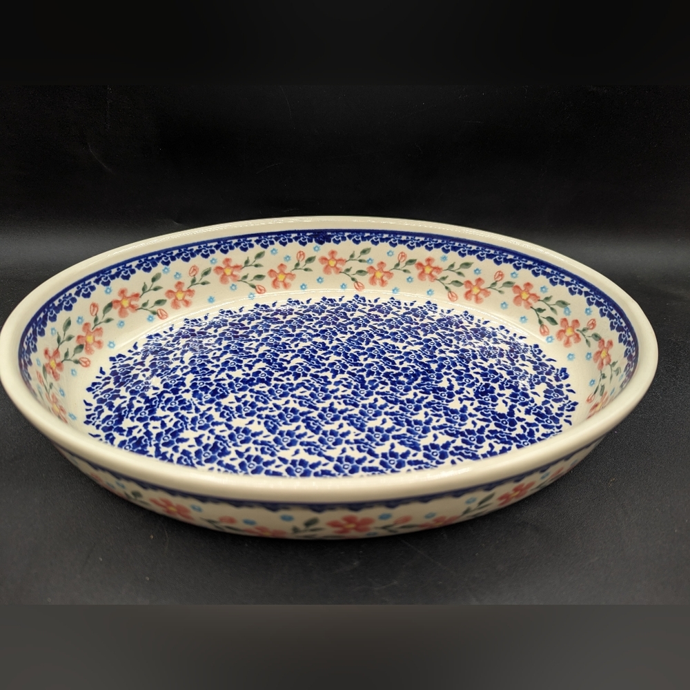 Polish Pottery Oval Baker from Zaklady Boleslawiec - Picture 8 of 9